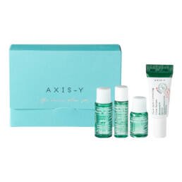 AXIS-Y The Mini Glow Set Cleanser 8 ml + Toner 5 ml + Ampoule 5 ml + Serum 5 ml + Gift Card + Stickers