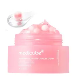 MEDICUBE PDRN Pink Collagen Capsule Cream 55g - veido kremas